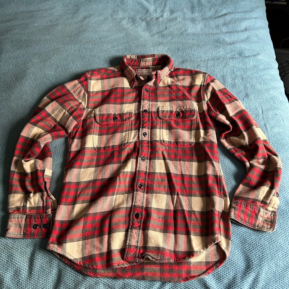 Filson Red and Cream Plaid Men's Shirt